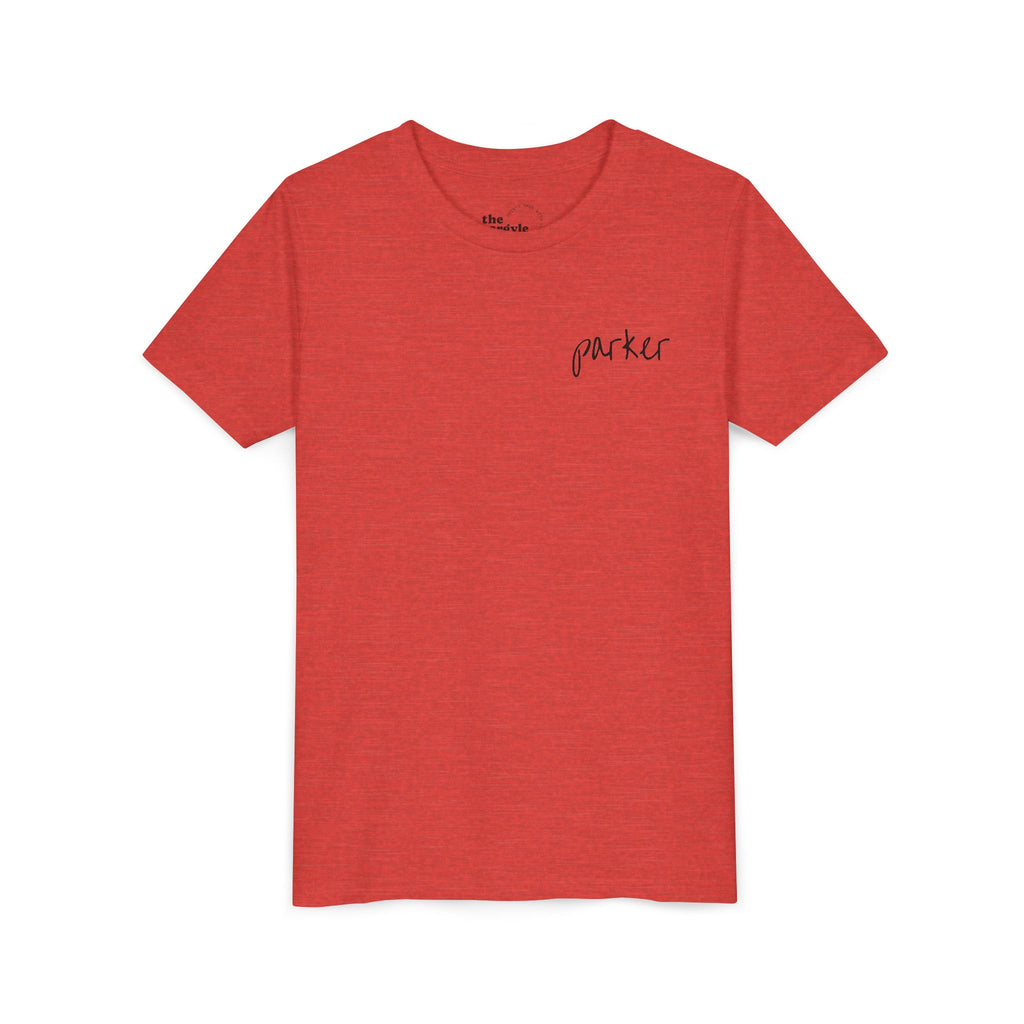 Youth Tee — "Argyle Cheer" Graphic Short Sleeve Customized Shirt