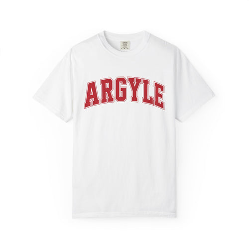 Argyle Collegiate T‑Shirt – Retro Athletic Graphic Tee