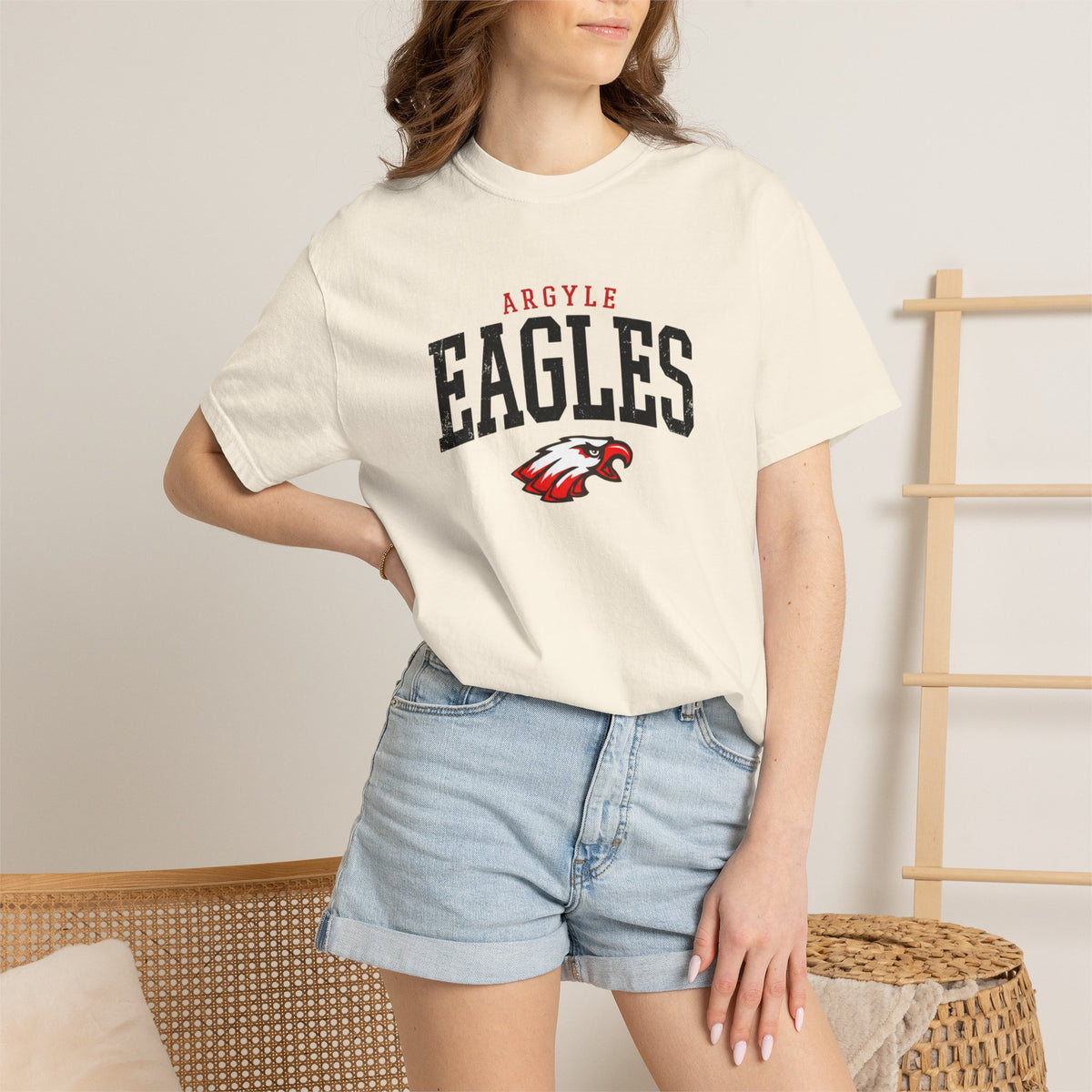Eagles School Spirit T-Shirt — Argyle Eagles Logo Tee