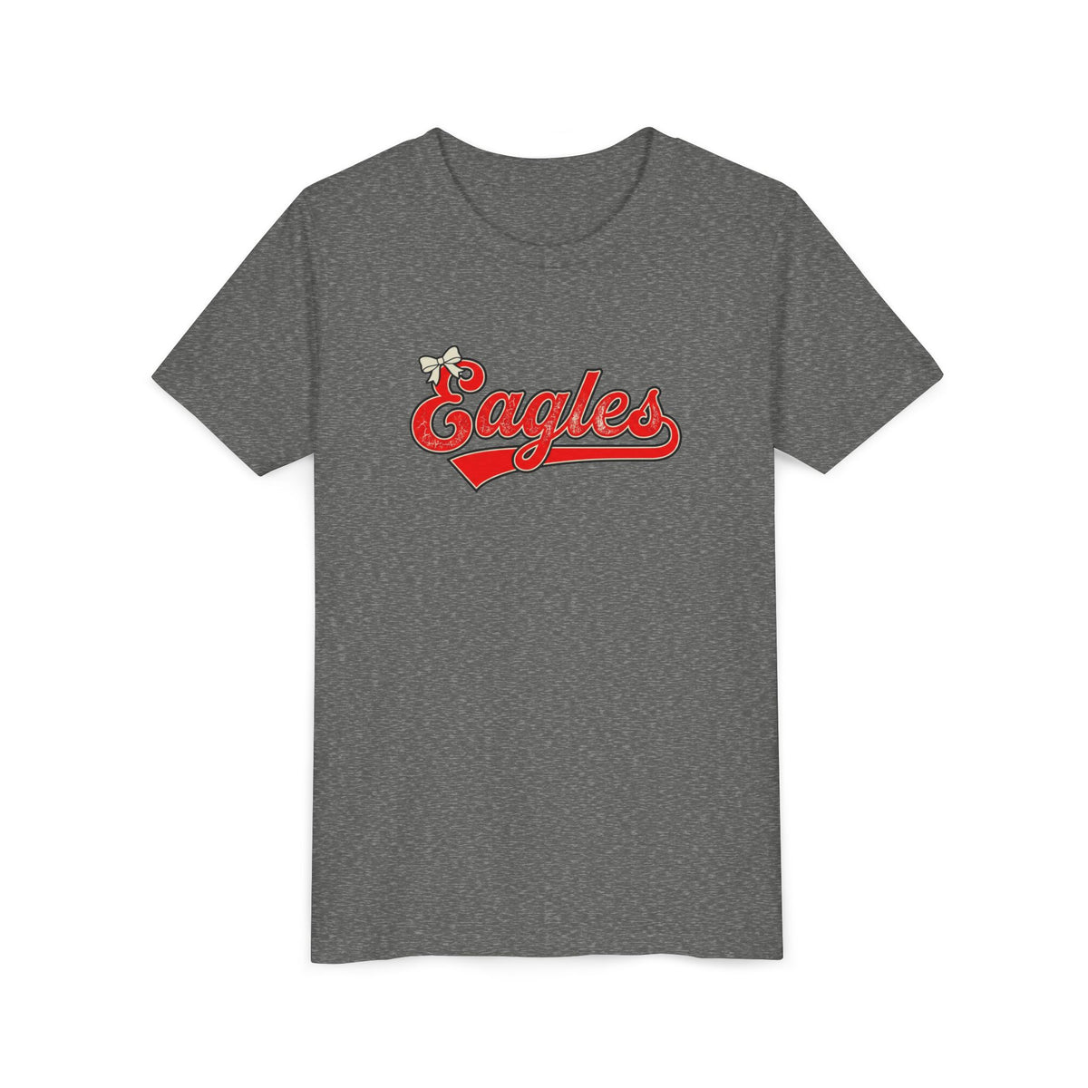 Youth Tee - "Eagles" Retro Script Baseball Shirt for Kids
