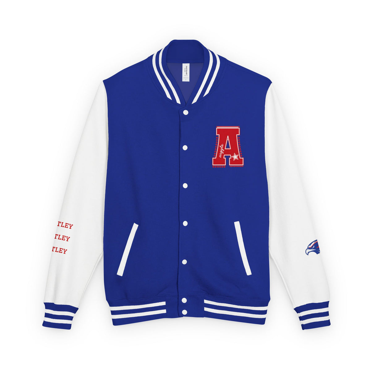 Letterman Jacket - Legacy Redhawks Varsity Baseball-style Bomber