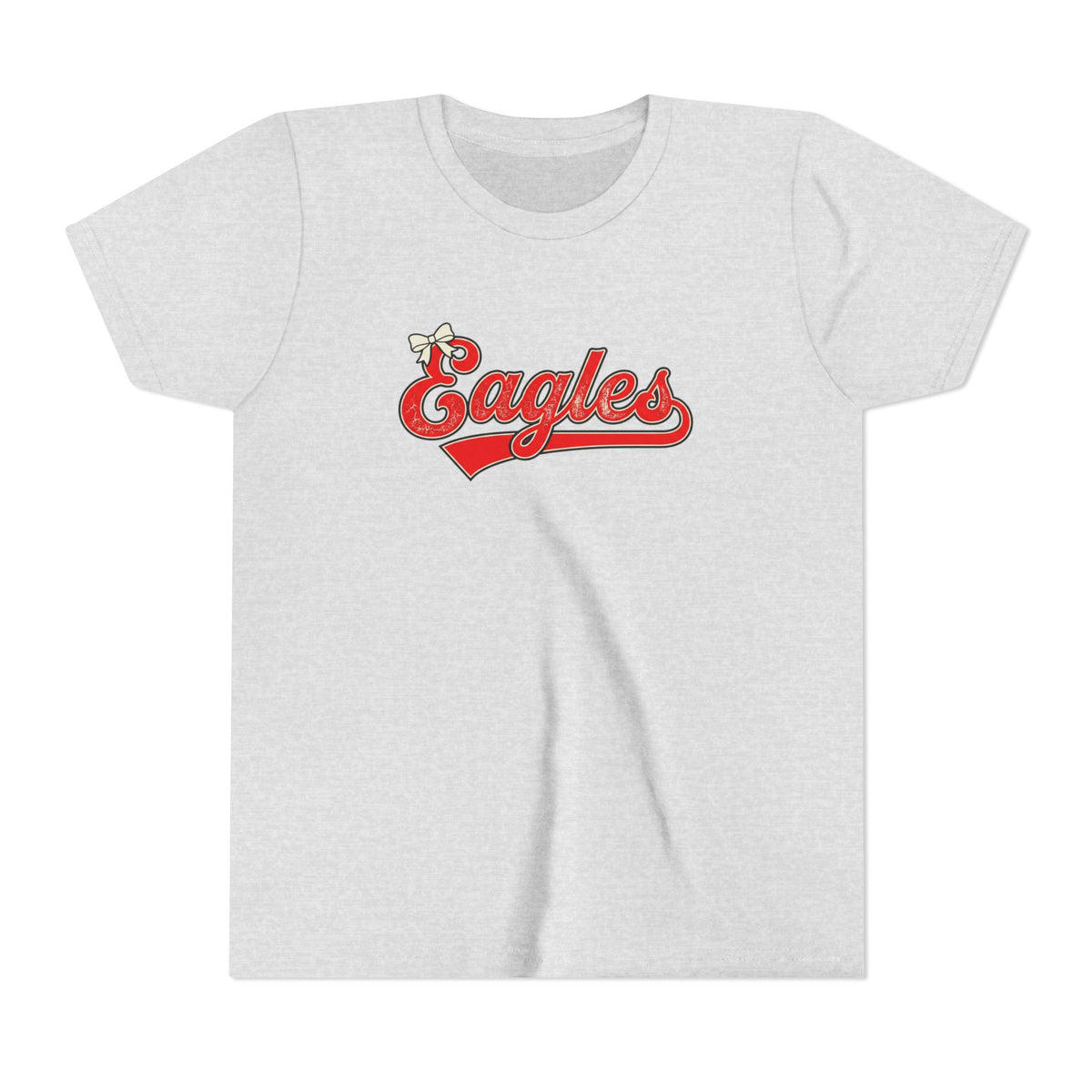 Youth Tee - "Eagles" Retro Script Baseball Shirt for Kids