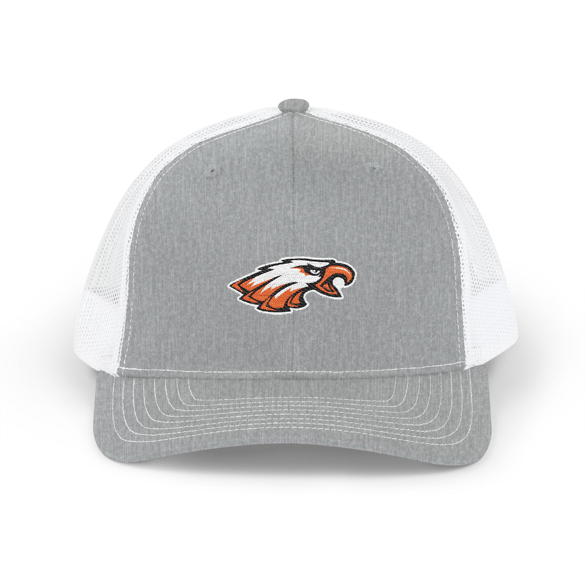 Trucker Cap with Embroidered Eagle Patch