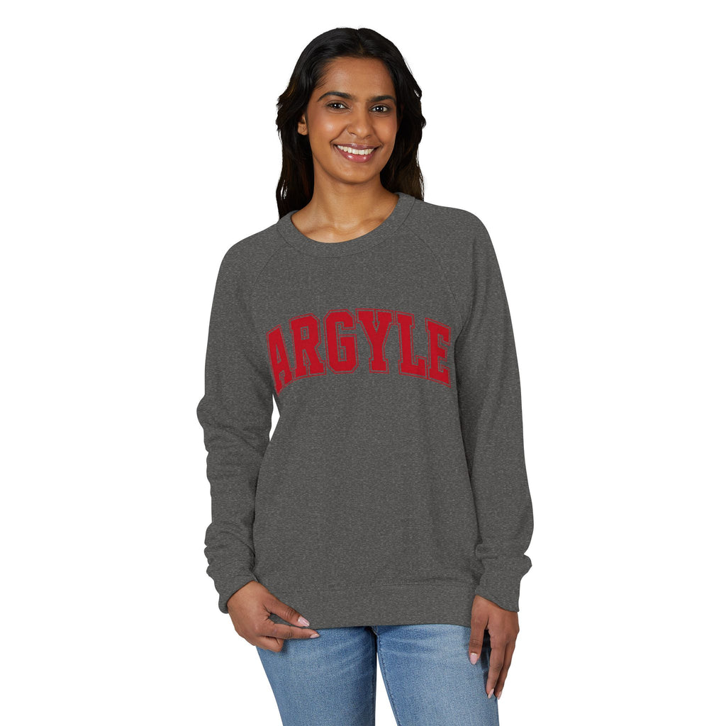 Argyle Eagles Crewneck Sweatshirt — School Spirit French Terry Raglan