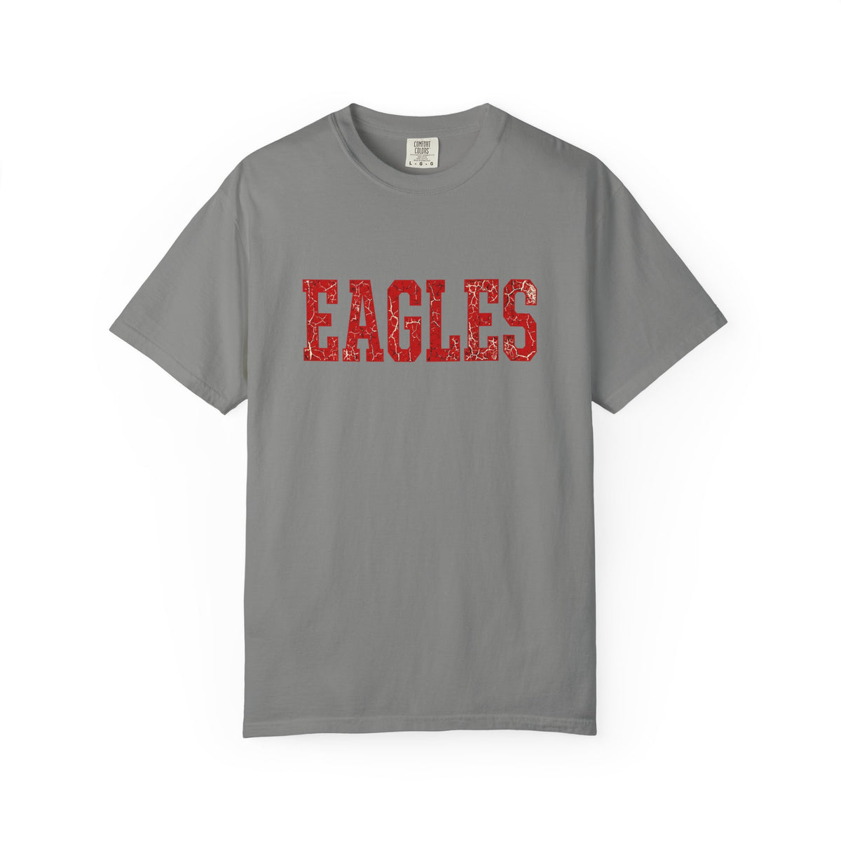 Eagles Vintage College T‑Shirt — Retro Red Lettering
