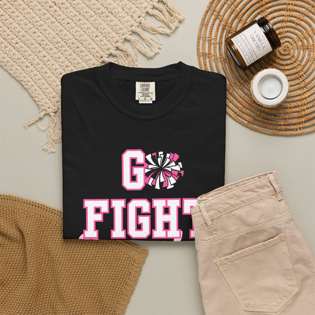 BONUS MOM | Custom Cheer Bonus Mom T-Shirt | Go Fight Win Pink Out Breast Cancer Awareness