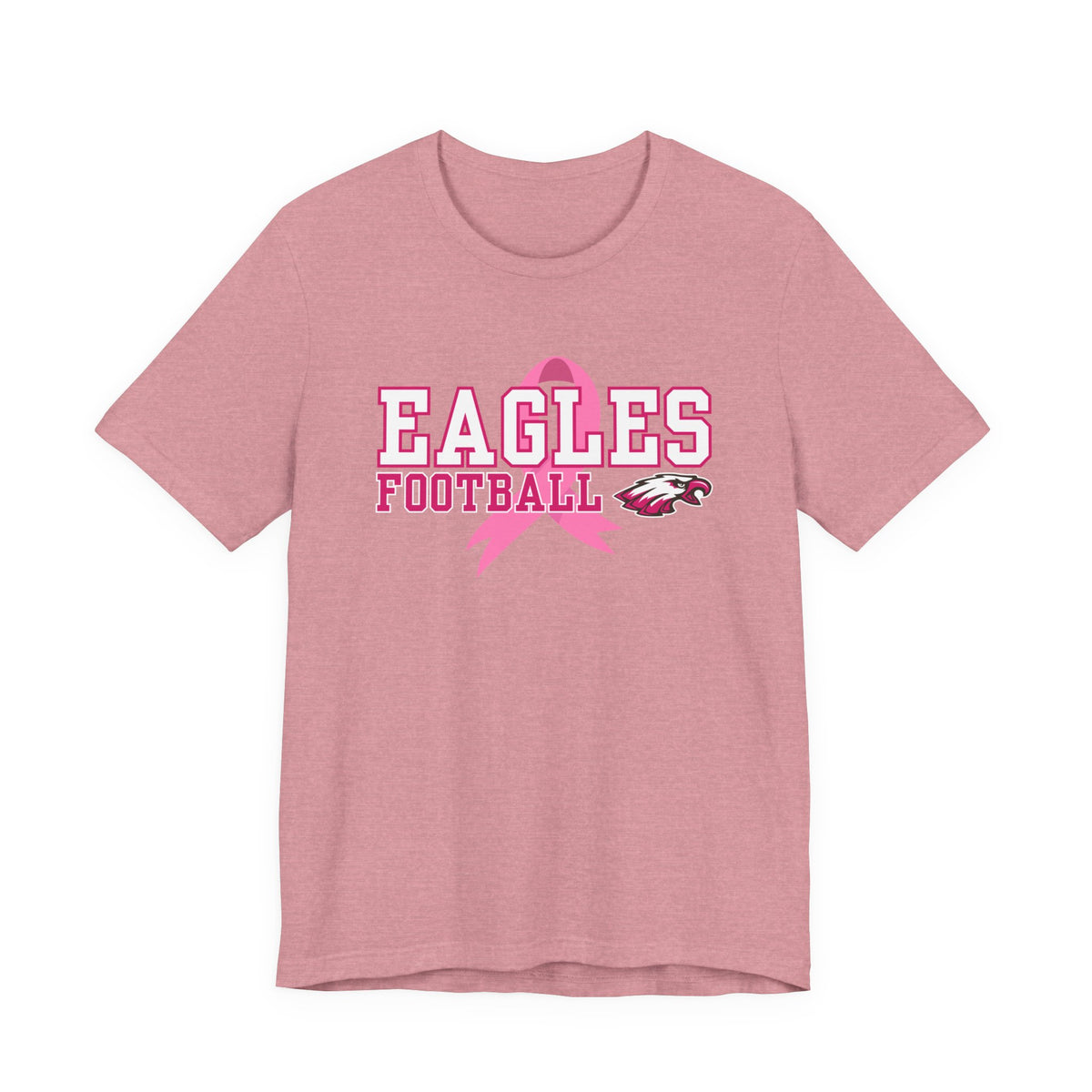 Eagles Football - Pink Ribbon Unisex Jersey Short Sleeve Tee
