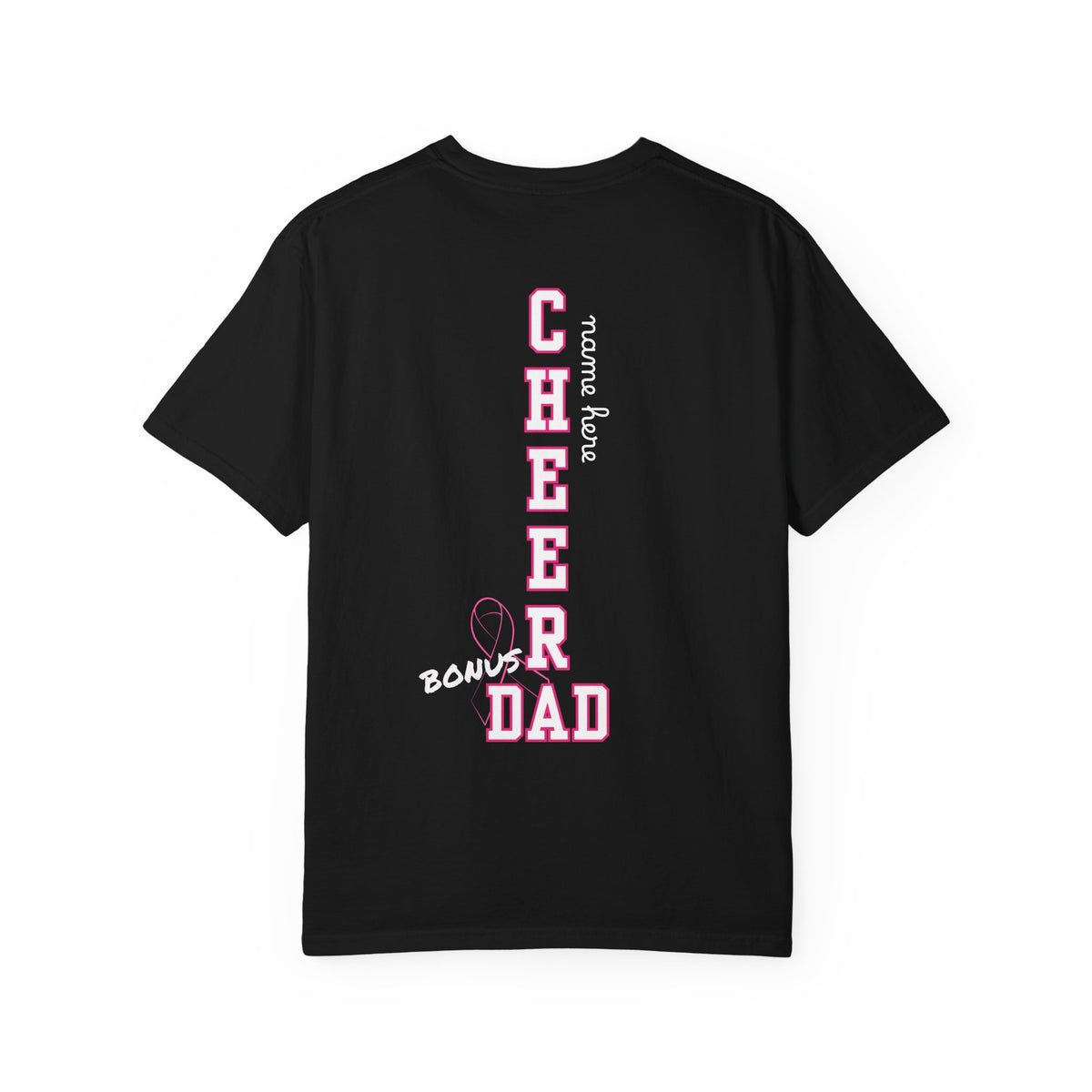 BONUS DAD | Custom Cheer Bonus Dad T-Shirt | Go Fight Win Pink Out Breast Cancer Awareness