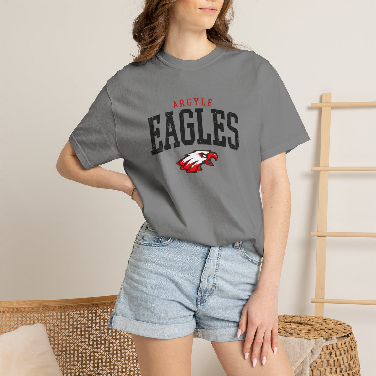 Eagles School Spirit T-Shirt — Argyle Eagles Logo Tee