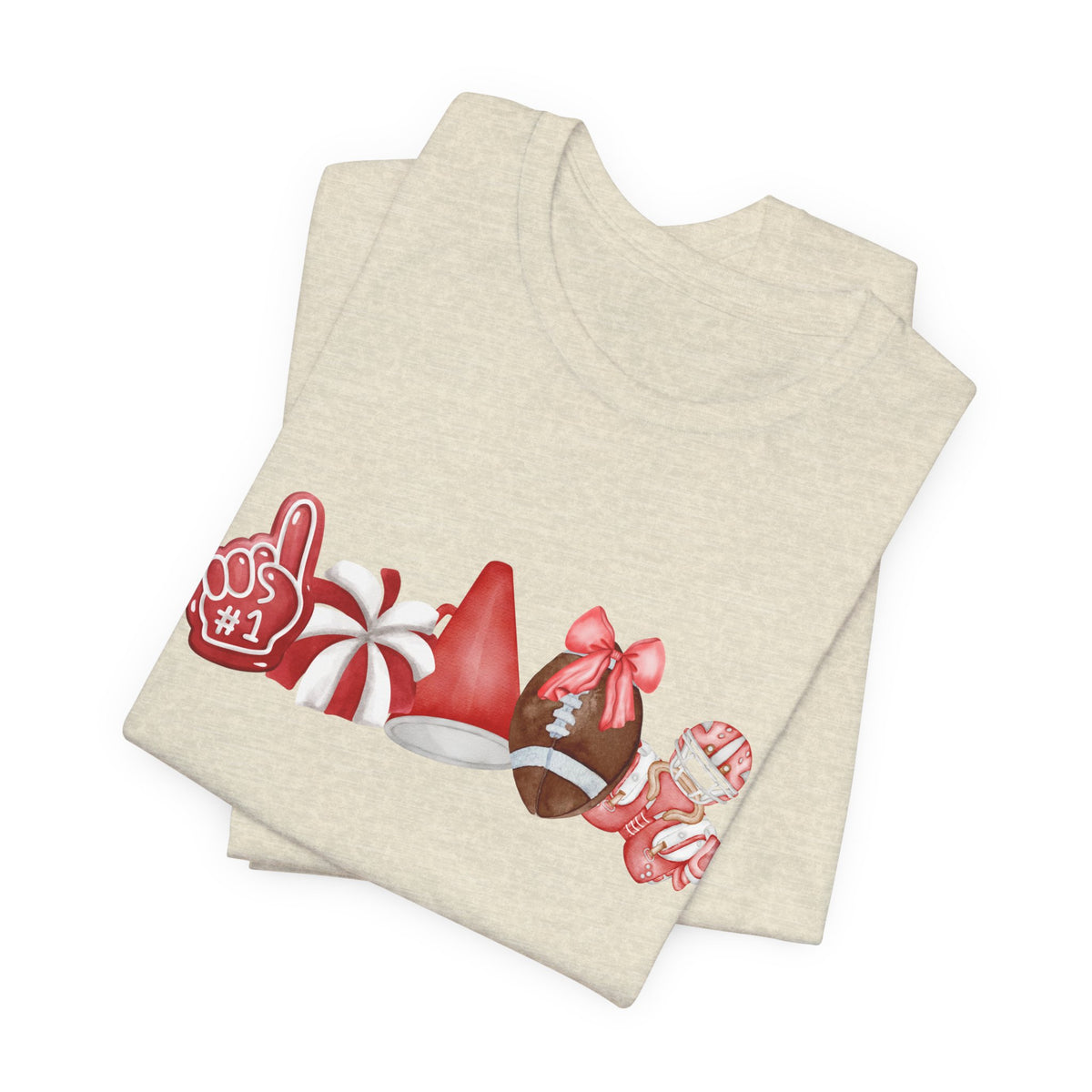 Red Sprit Jersey Short Sleeve Tee
