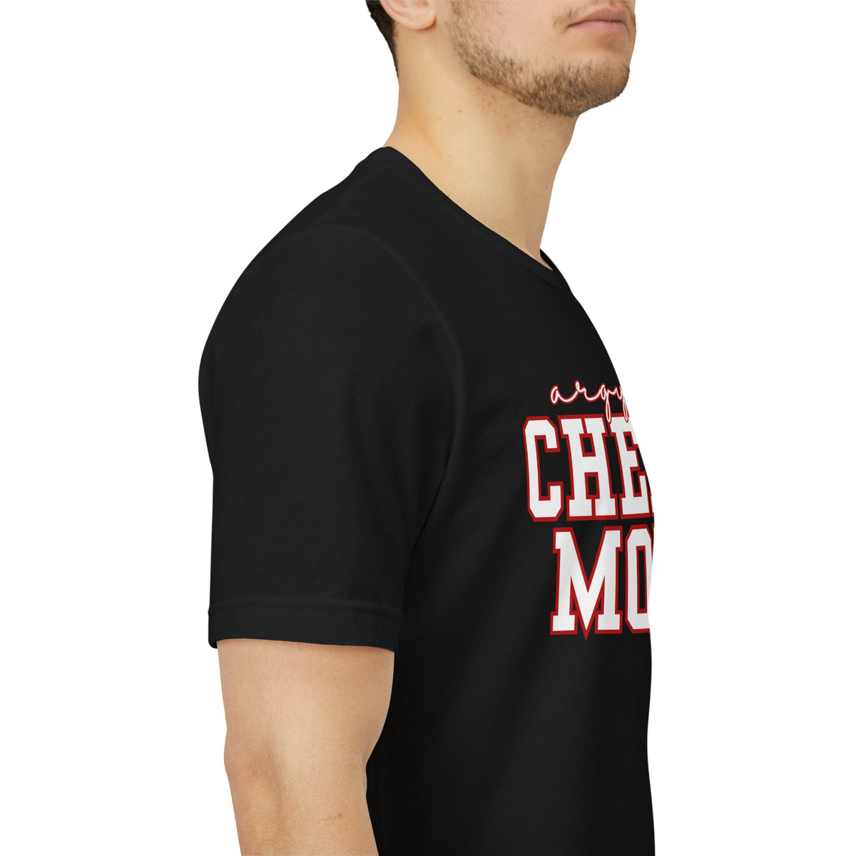 Argyle Cheer Mom T-Shirt | Varsity Script Mom Shirt, Sports Mom Tee