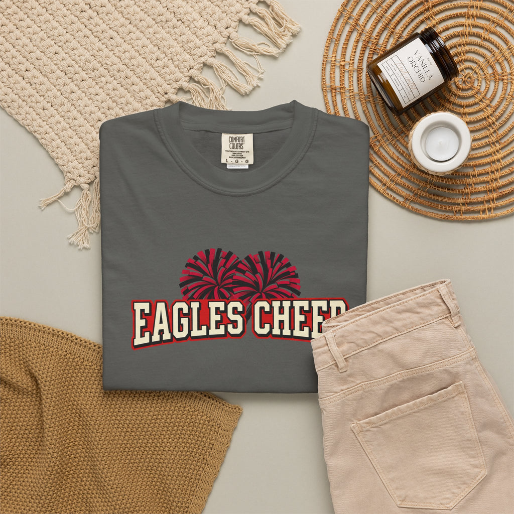 Eagles Cheer T-Shirt — Pom-Pom Graphic Spirit Tee