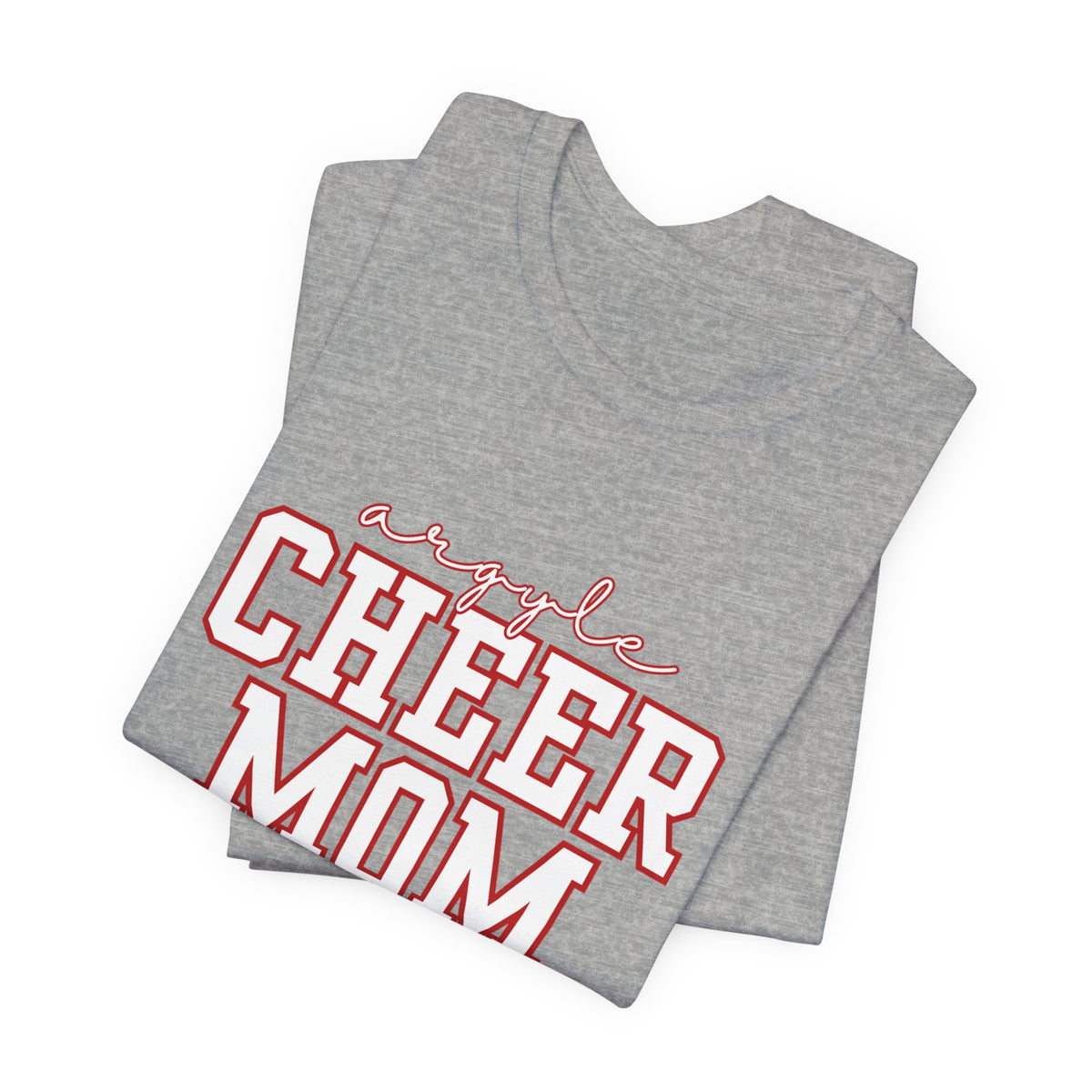 Custom Cheer Mom T-Shirt | Personalized Cheerleader Name Tee