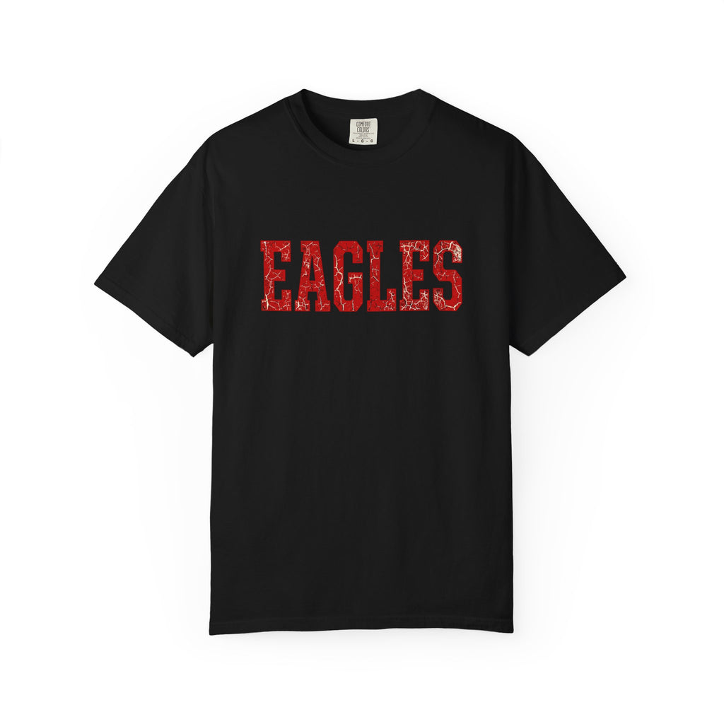 Eagles Vintage College T‑Shirt — Retro Red Lettering