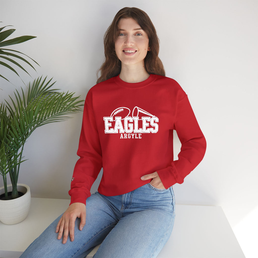 Eagles Vintage Logo Crewneck Sweatshirt - Embroidered