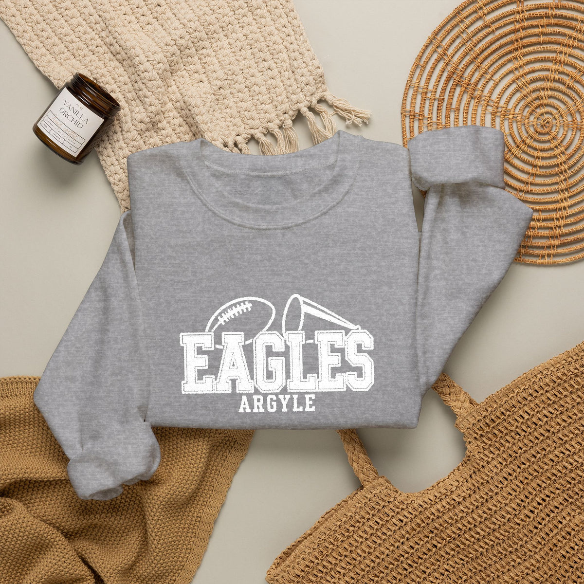 Eagles Vintage Logo Crewneck Sweatshirt - Embroidered
