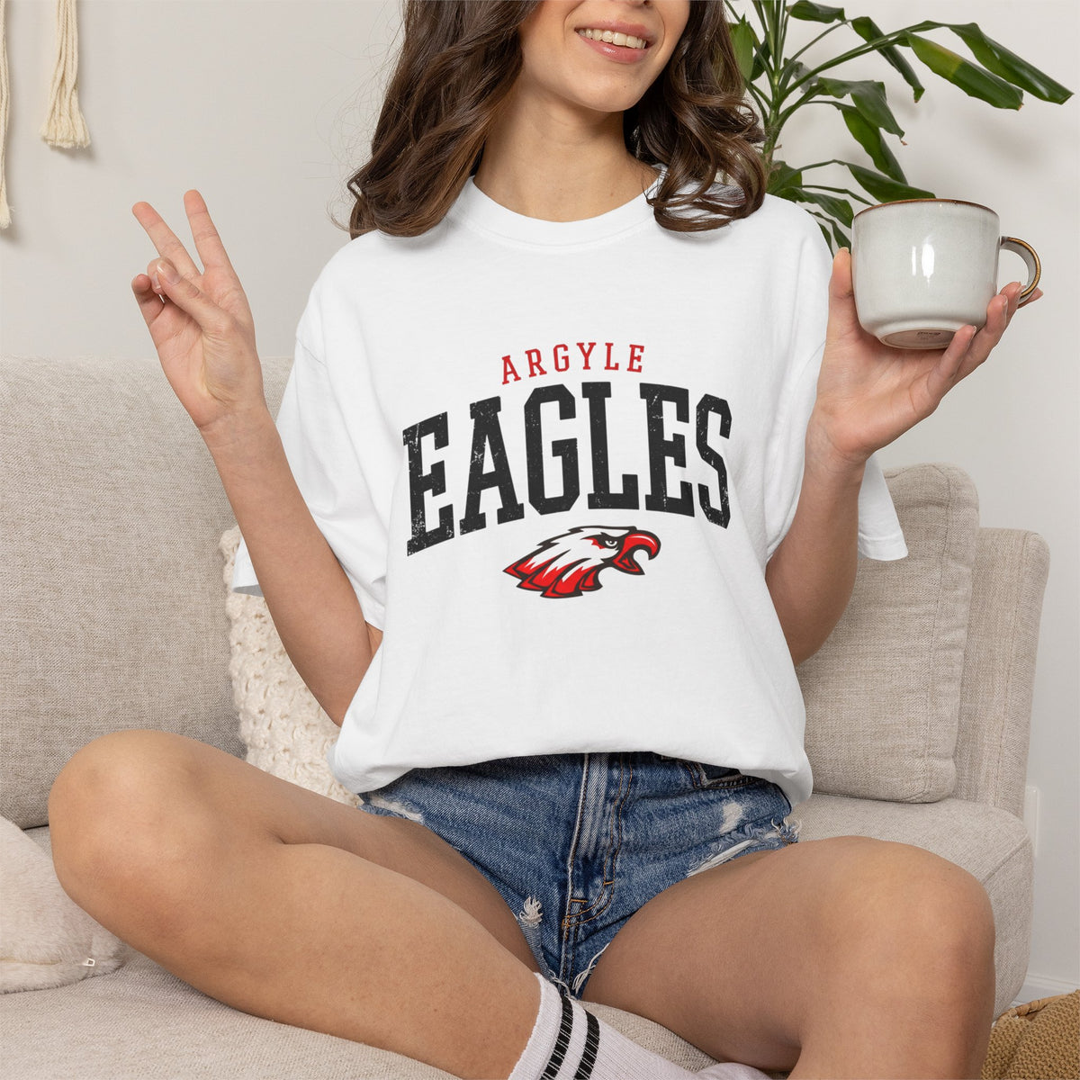 Argyle Eagles Logo T-Shirt