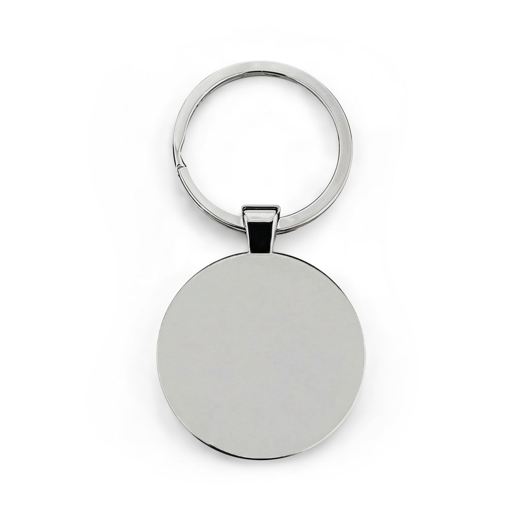 Custom Photo Round Keychain | Stainless Steel Personalized Picture Keyring