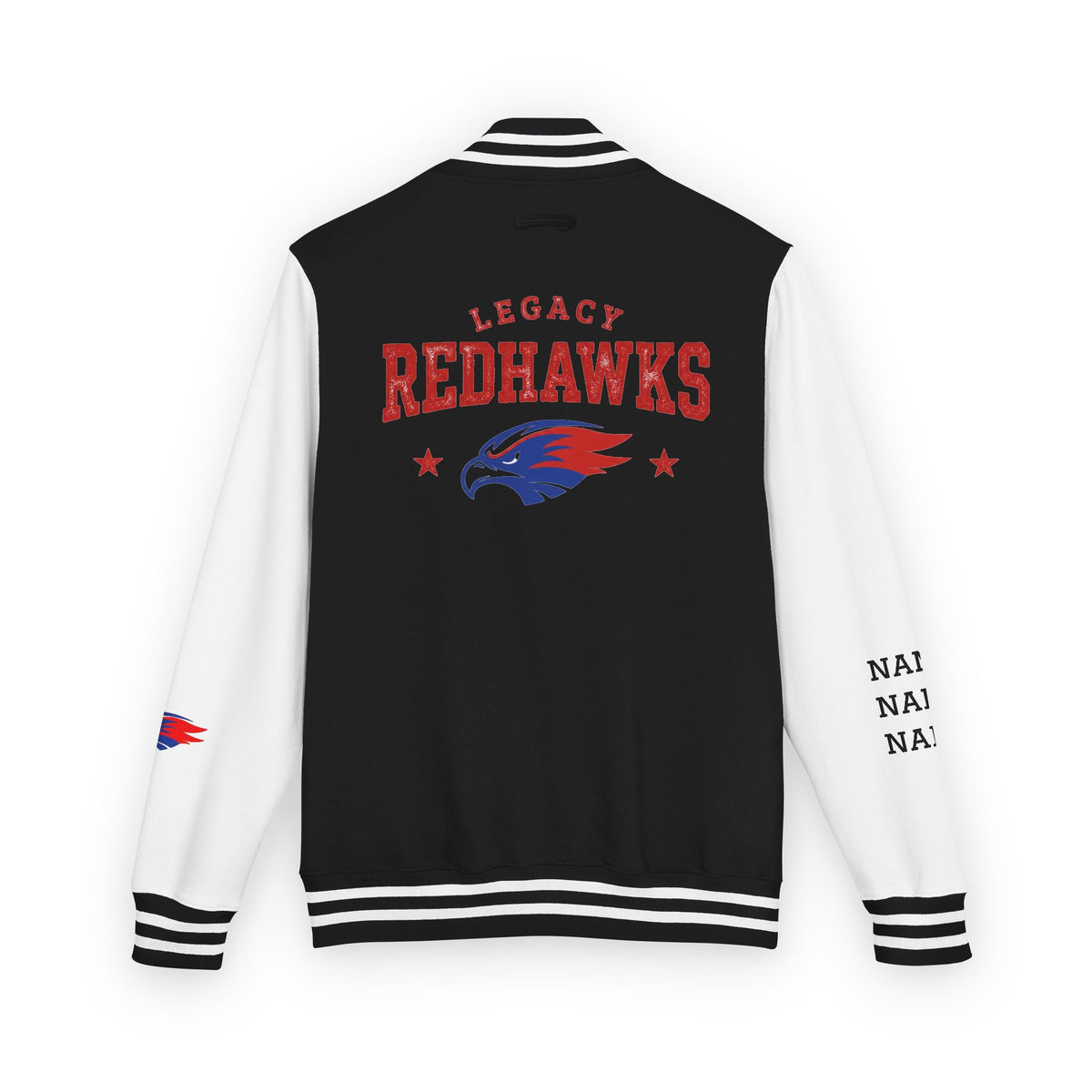 Letterman Jacket - Legacy Redhawks Varsity Baseball-style Bomber