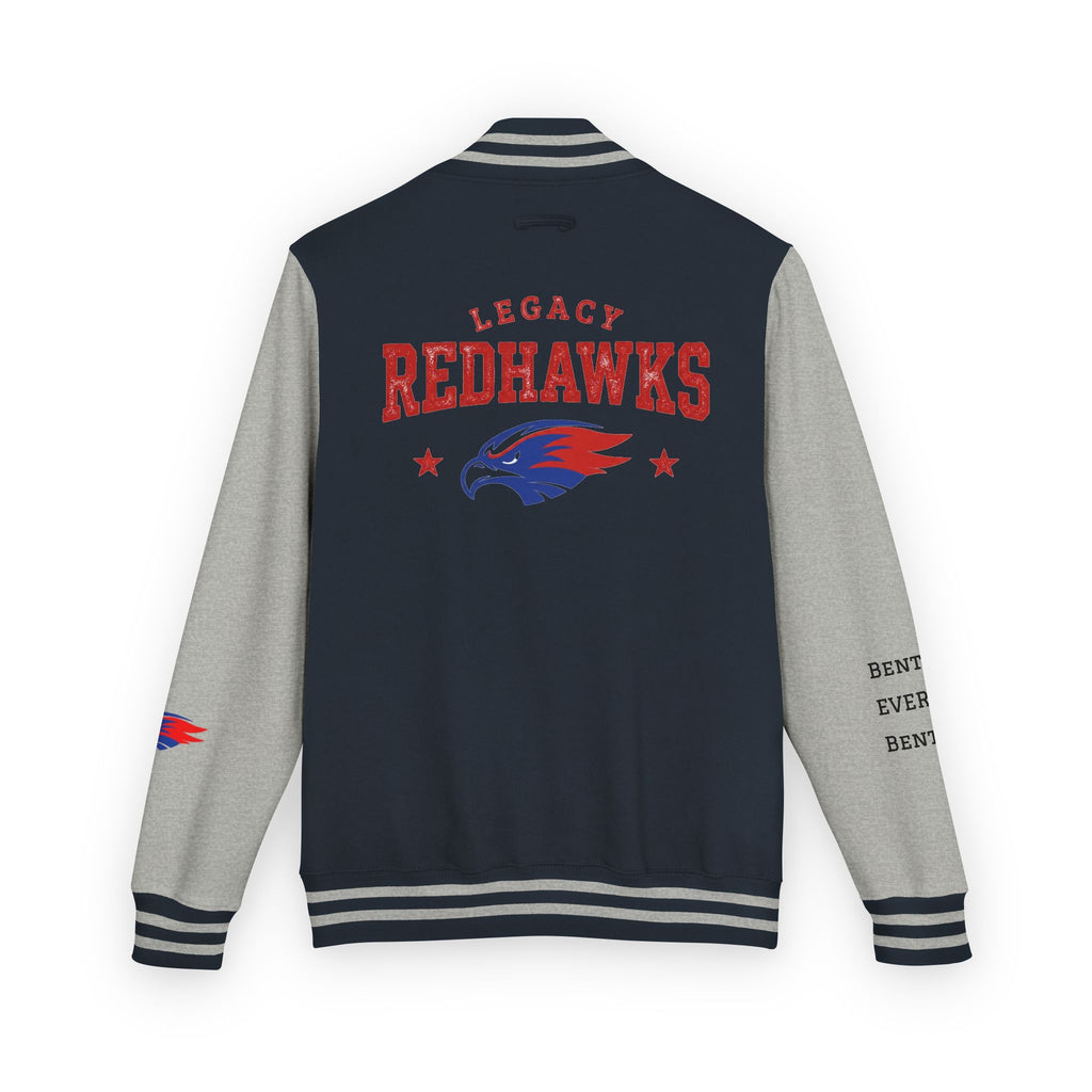 Letterman Jacket - Legacy Redhawks Varsity Baseball-style Bomber