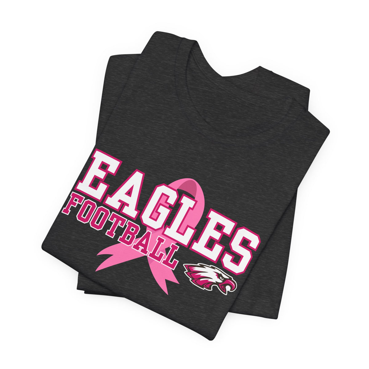 Eagles Football - Pink Ribbon Unisex Jersey Short Sleeve Tee