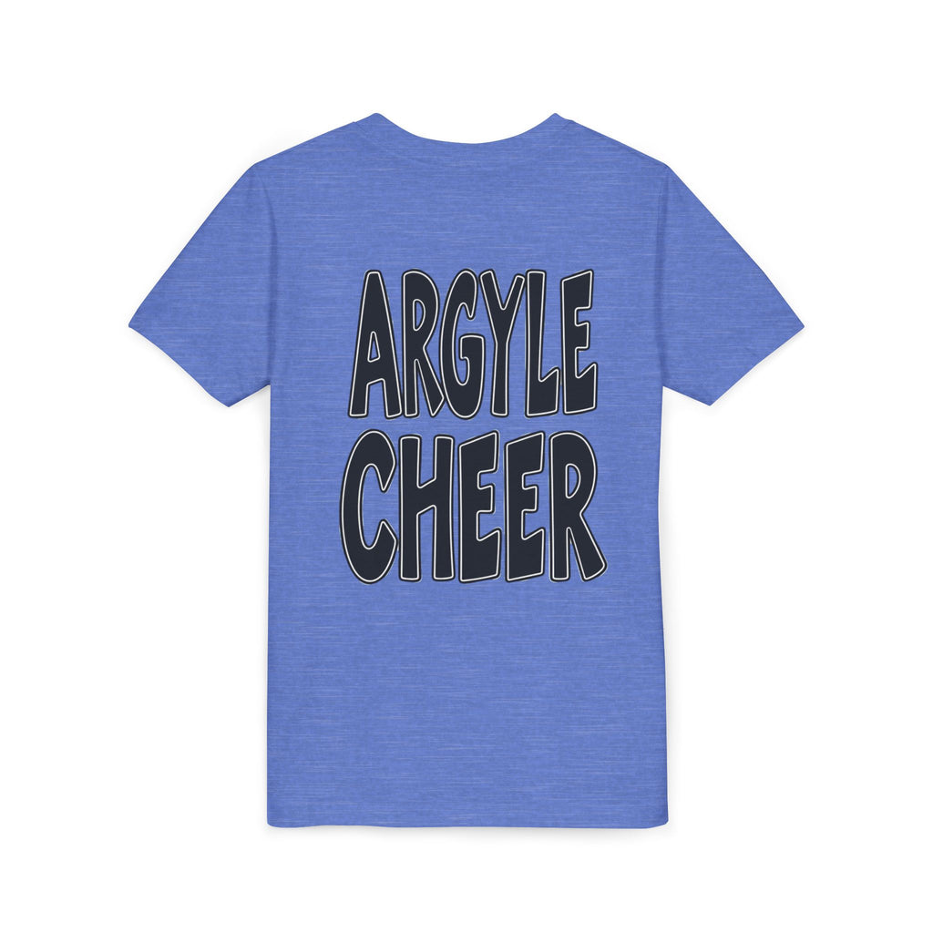 Youth Tee — "Argyle Cheer" Graphic Short Sleeve Customized Shirt