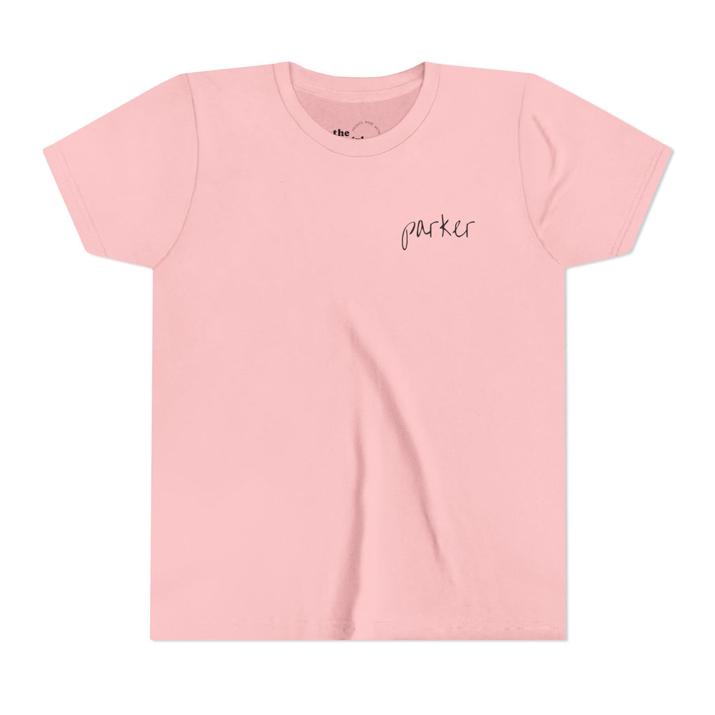 Youth Tee — "Argyle Cheer" Graphic Short Sleeve Customized Shirt