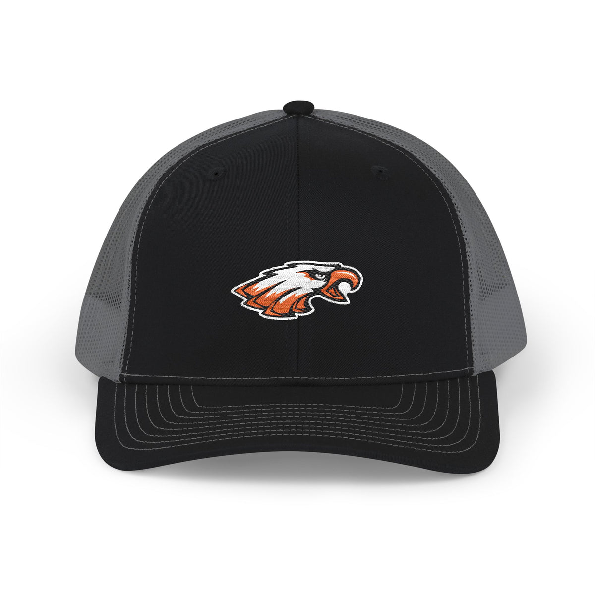 Trucker Cap with Embroidered Eagle Patch