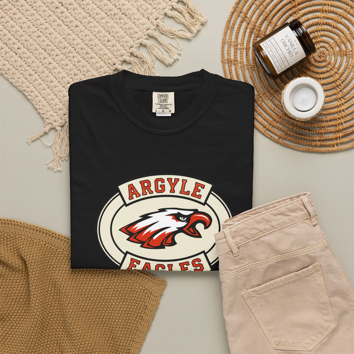 Argyle Eagles Vintage Logo T-Shirt
