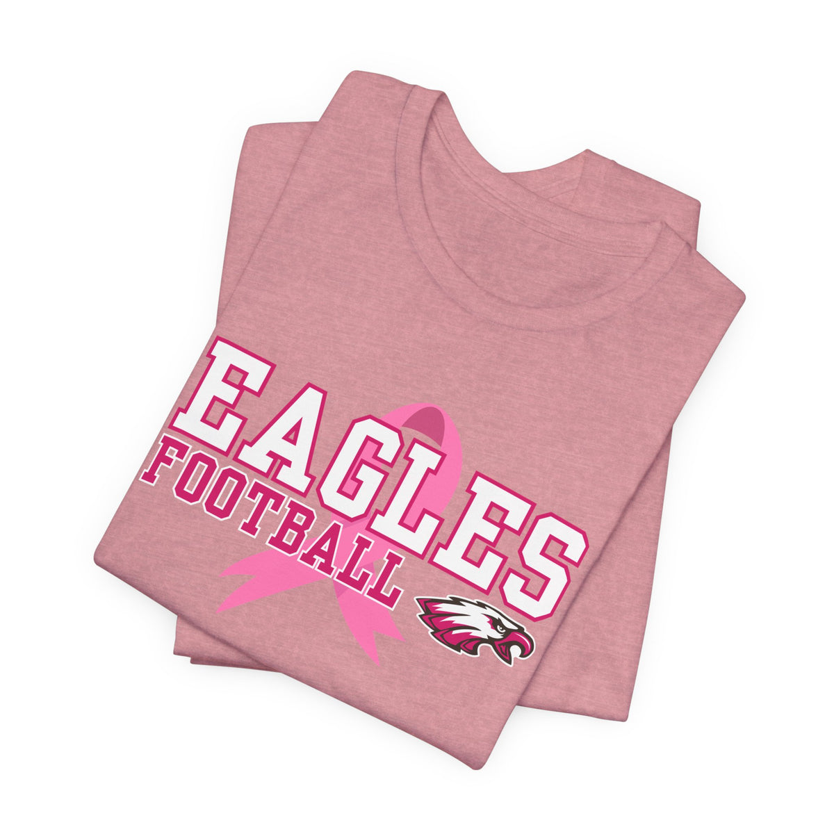 Eagles Football - Pink Ribbon Unisex Jersey Short Sleeve Tee