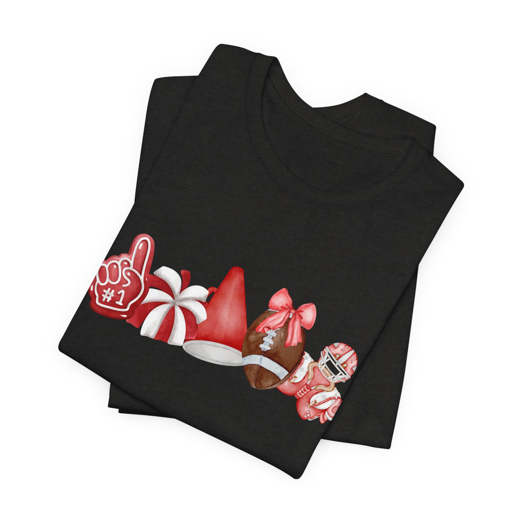 Red Sprit Jersey Short Sleeve Tee