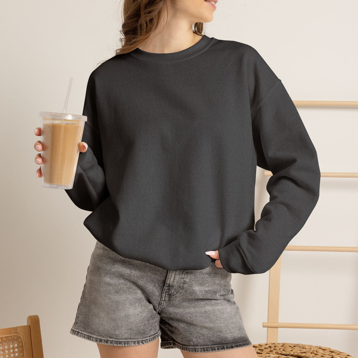 Cheer Megaphone Crewneck Sweatshirt — Argyle Spirit Cheerleading Pullover