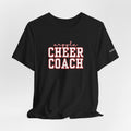 Custom Argyle Cheer Coach T-Shirt | Personalized Coach Name Tee