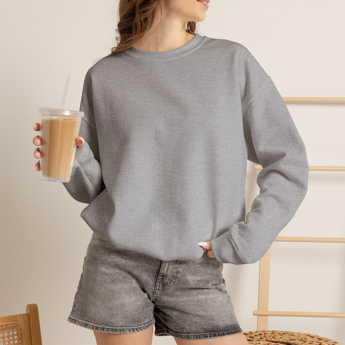 Cheer Megaphone Crewneck Sweatshirt — Argyle Spirit Cheerleading Pullover