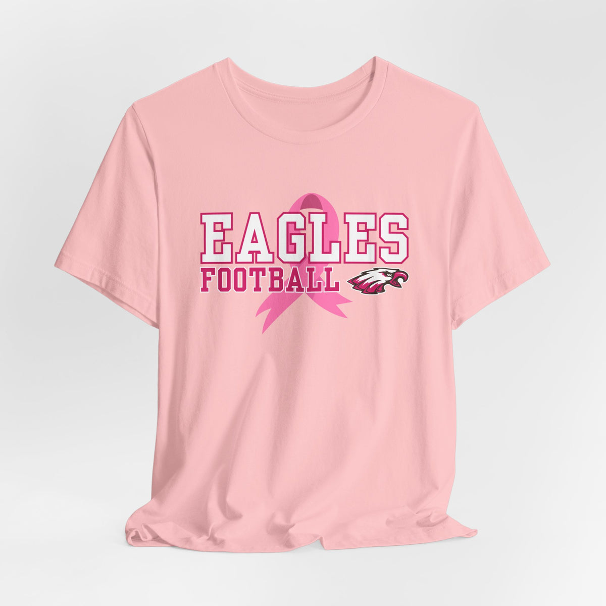Eagles Football - Pink Ribbon Unisex Jersey Short Sleeve Tee