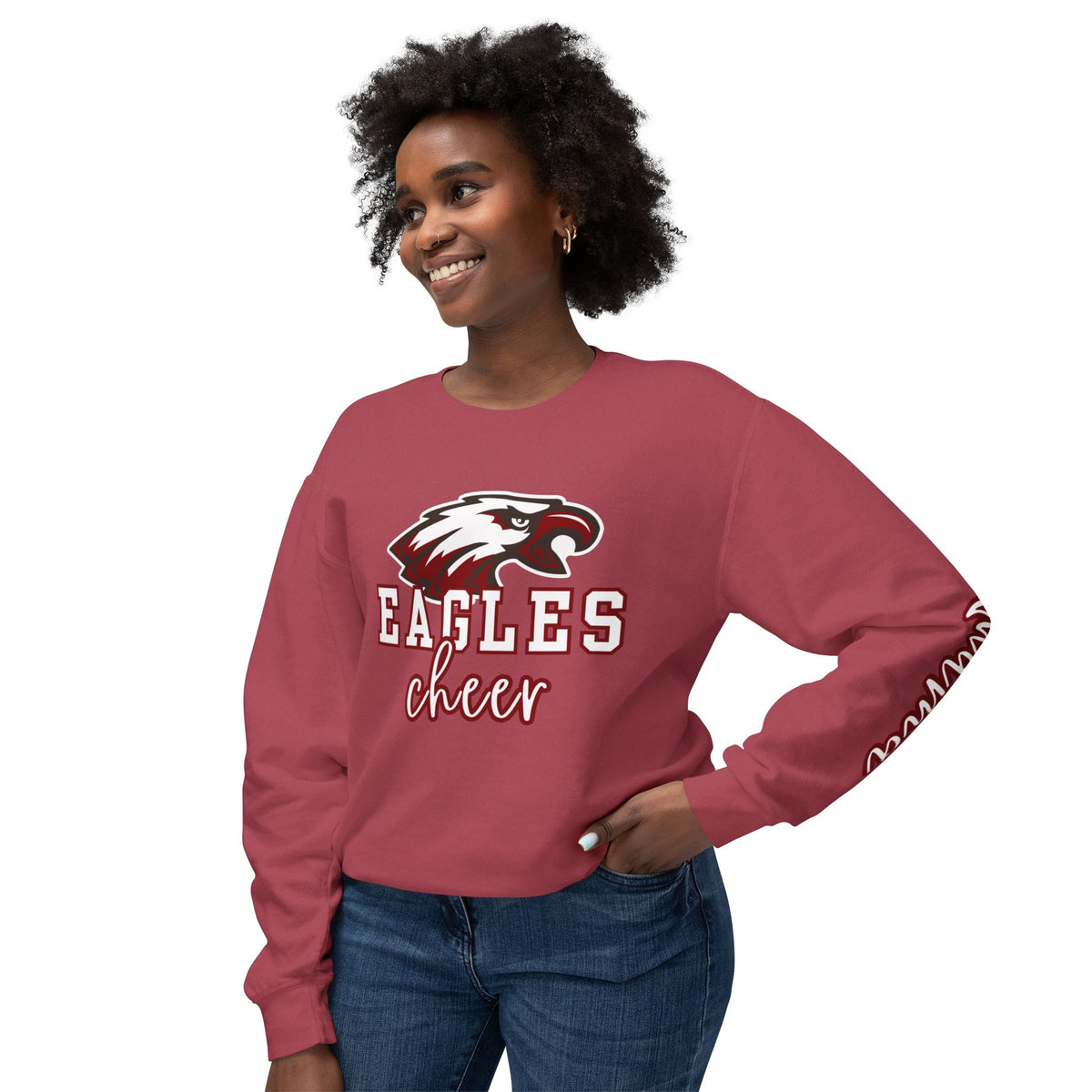Eagle Cheer "mama" Lightweight Crewneck Sweatshirt