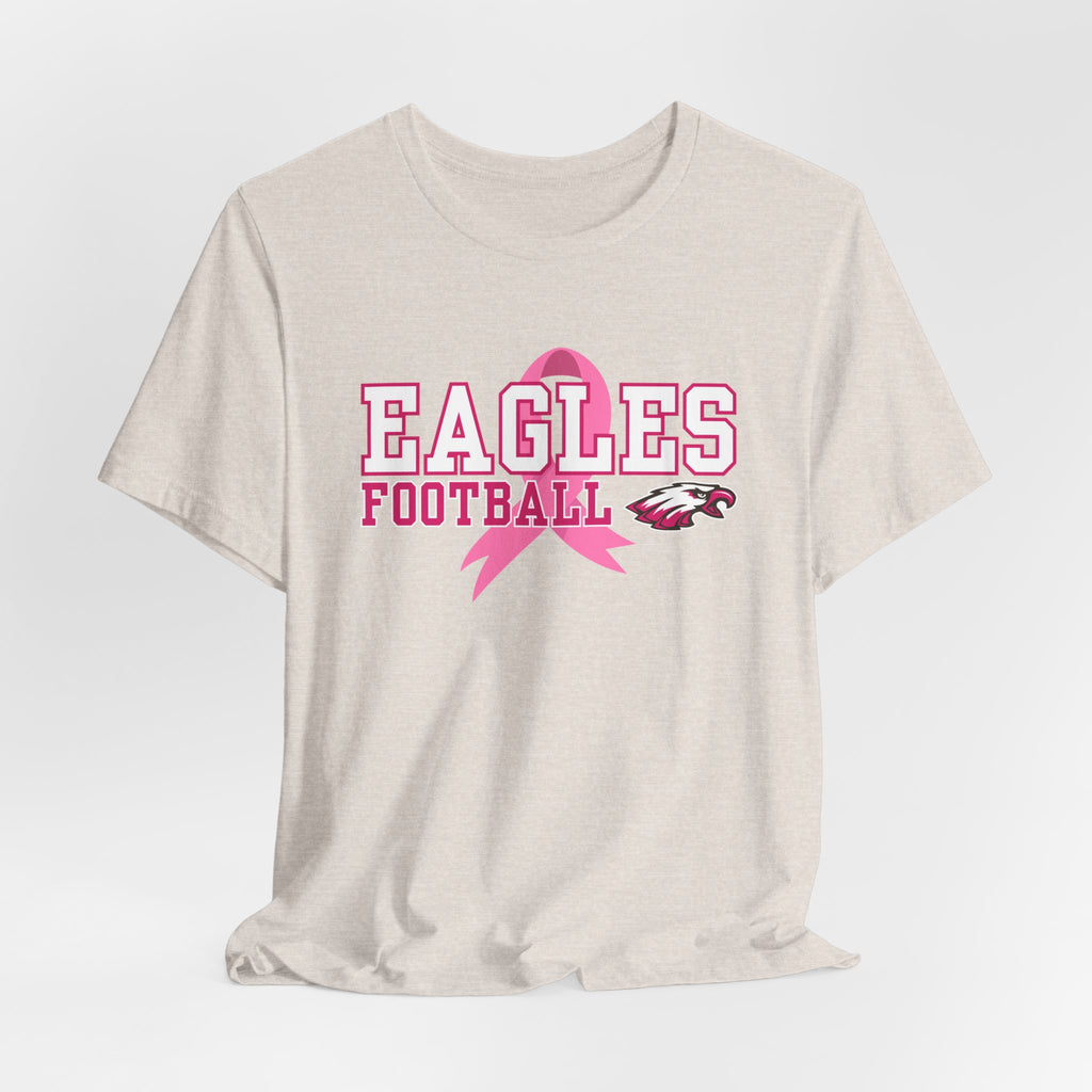 Eagles Football - Pink Ribbon Unisex Jersey Short Sleeve Tee
