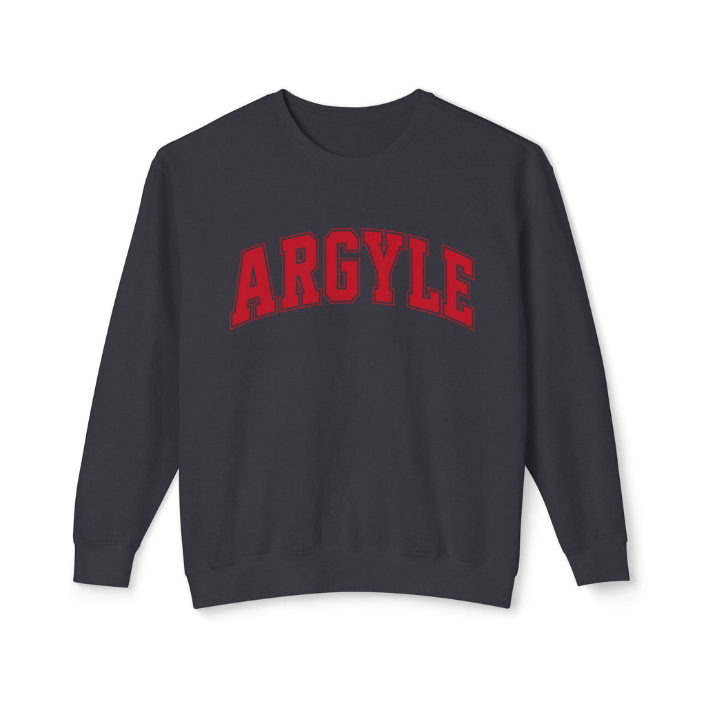 Argyle Crewneck Sweatshirt – Classic Collegiate Arc Logo