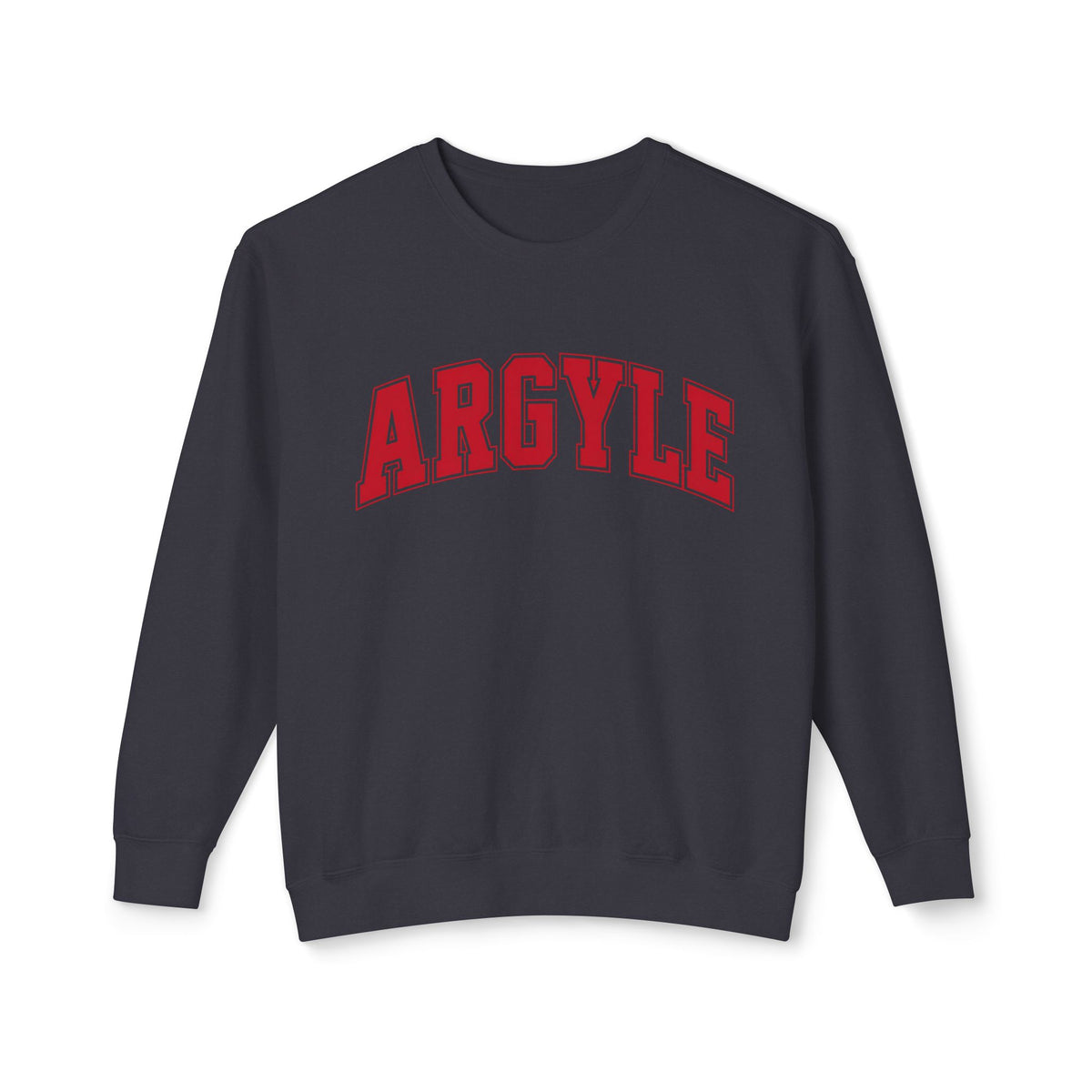 Argyle Crewneck Sweatshirt – Classic Collegiate Arc Logo