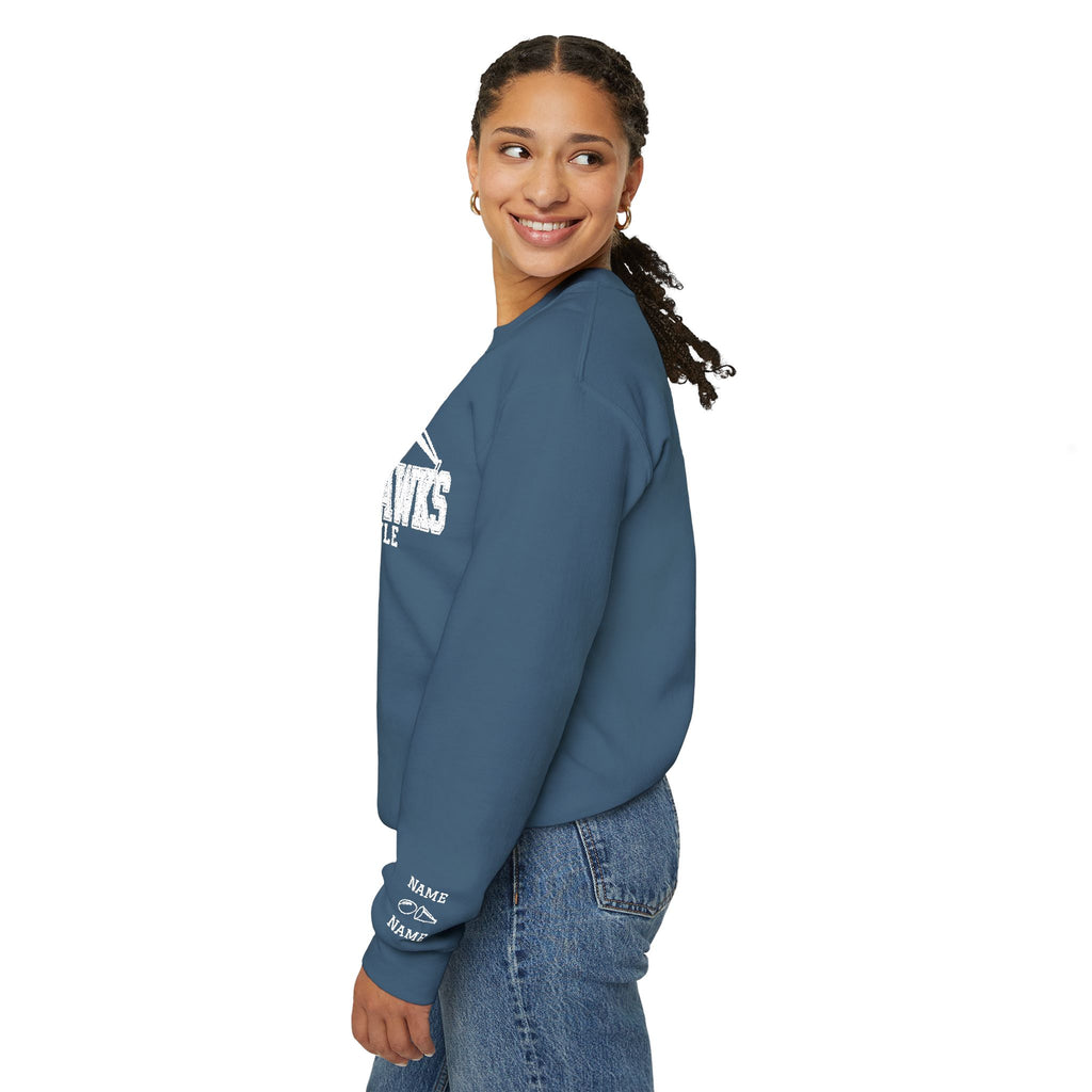 REDHAWKS Embroidered Crewneck Sweatshirt - custom sleeve