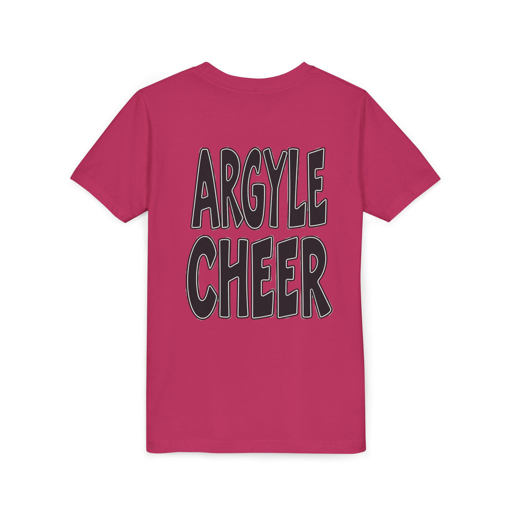 Youth Tee — "Argyle Cheer" Graphic Short Sleeve Customized Shirt