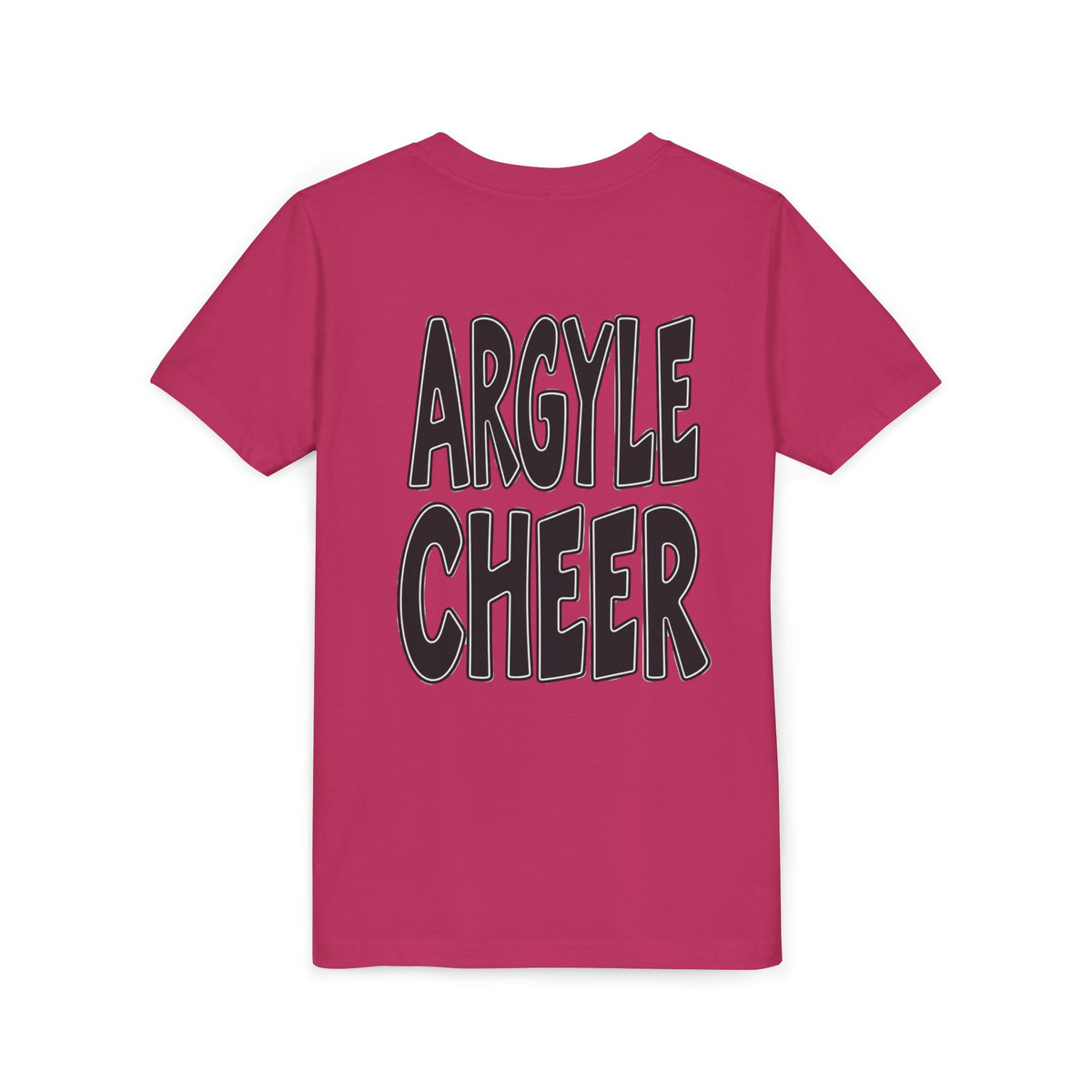 Youth Tee — "Argyle Cheer" Graphic Short Sleeve Customized Shirt