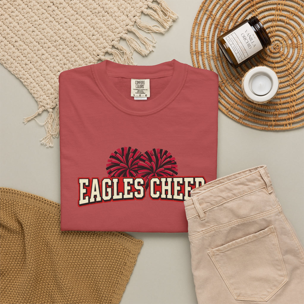 Eagles Cheer T-Shirt — Pom-Pom Graphic Spirit Tee