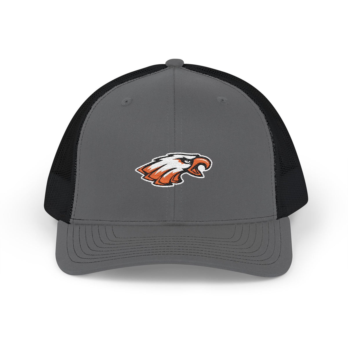 Trucker Cap with Embroidered Eagle Patch