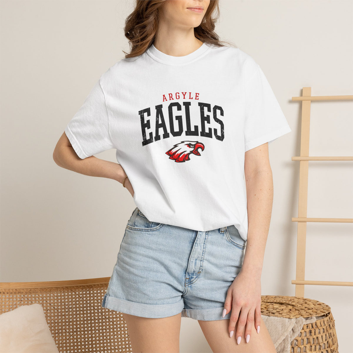 Eagles School Spirit T-Shirt — Argyle Eagles Logo Tee