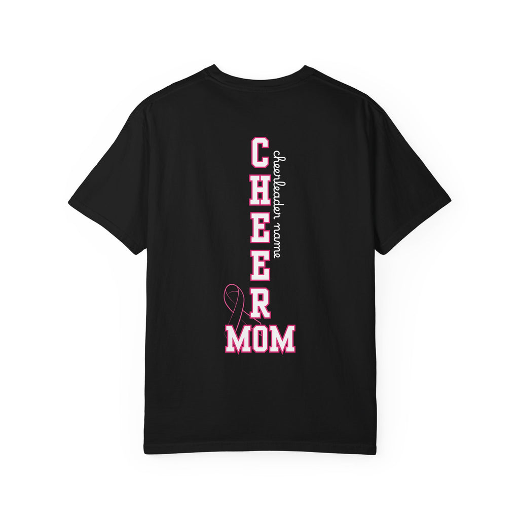 Breast Cancer Awareness "Go Fight Win" Custom Cheer Mom T-Shirt