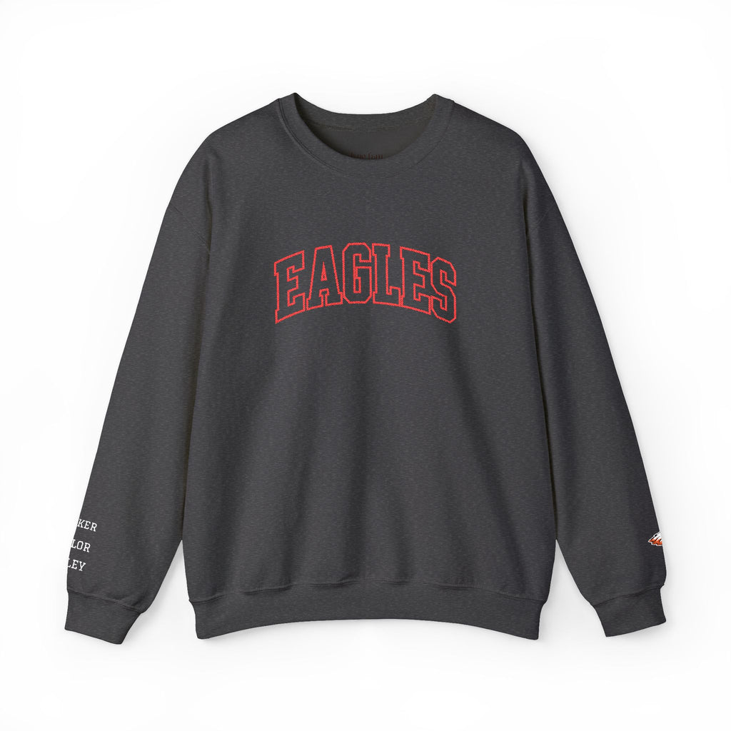 Eagles Crewneck Sweatshirt – Vintage Collegiate White Pullover
