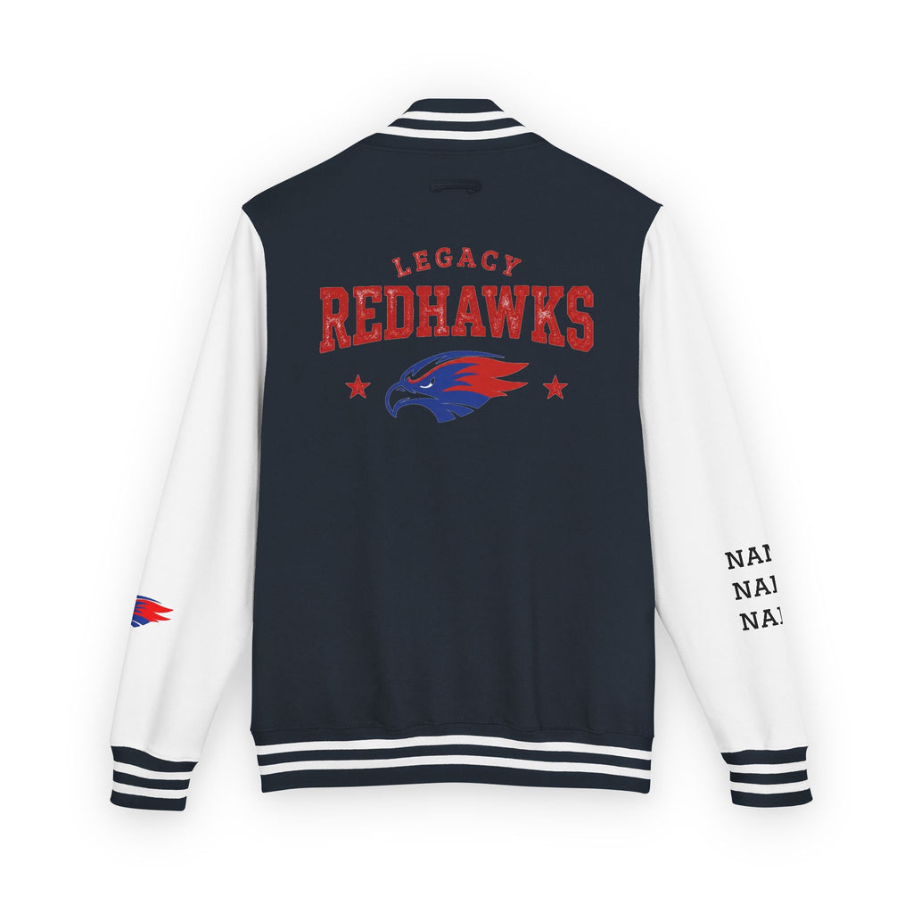 Letterman Jacket - Legacy Redhawks Varsity Baseball-style Bomber