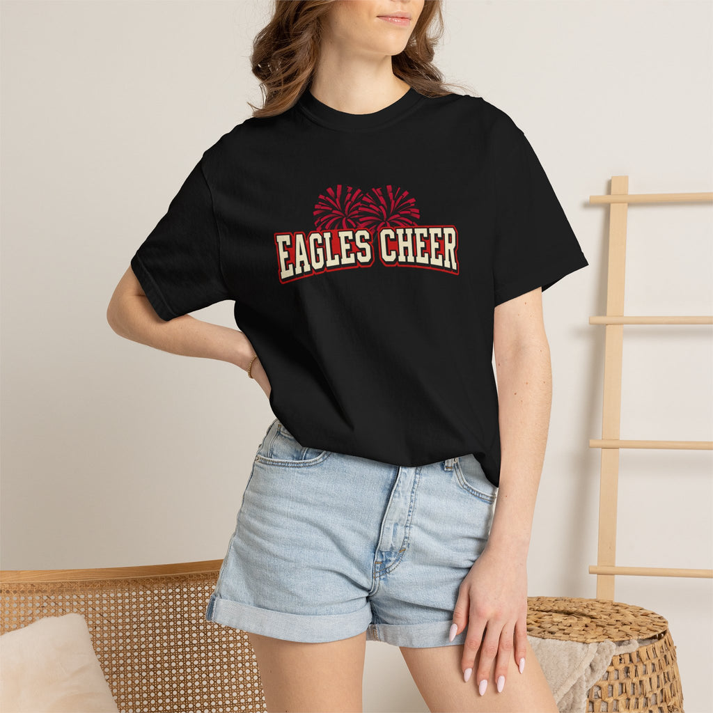 Eagles Cheer T-Shirt — Pom-Pom Graphic Spirit Tee