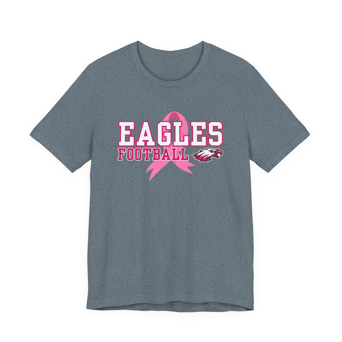 Eagles Football - Pink Ribbon Unisex Jersey Short Sleeve Tee